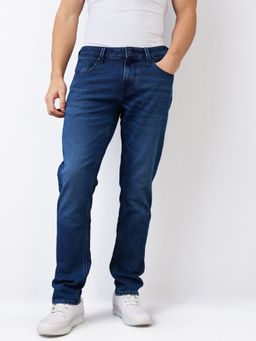 Spykar - Men Blue Comfort Fit Mid Rise Cotton Casual Jeans