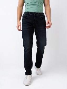 Spykar - Men Black Regular Fit Mid Rise Cotton Casual Jeans