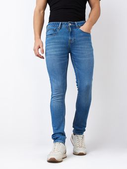 Spykar - Men Blue Slim Fit Low Rise Cotton Casual Jeans
