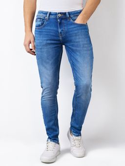 Spykar - Men Blue Slim Fit Low Rise Cotton Casual Jeans