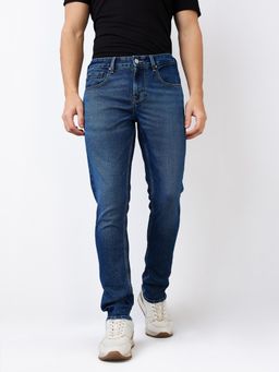 Spykar - Men Blue Slim Fit Low Rise Cotton Casual Jeans