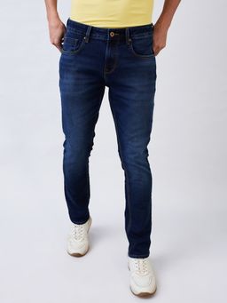 Spykar - Men Blue Slim Fit Low Rise Cotton Casual Jeans