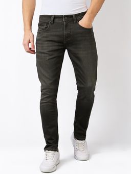 Spykar - Men Olive Slim Fit Low Rise Cotton Casual Jeans