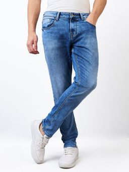 Spykar - Men Blue Slim Fit Low Rise Cotton Casual Jeans