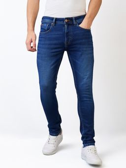 Spykar - Men Blue Slim Fit Low Rise Cotton Casual Jeans