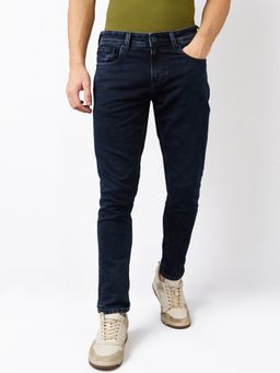 Spykar - Men Dark Blue Slim Fit Low Rise Cotton Casual Jeans