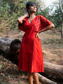 Okhai - True Love Hand Embroidered Pure Cotton Dress