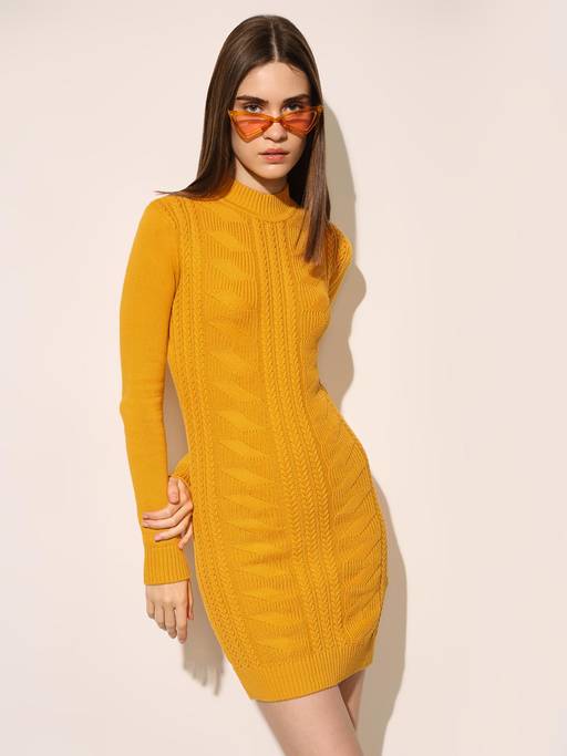 mustard dress bodycon Buy ONLY Womens Self Design Mini (XS) Online Size:Youth - H22 JOANKDMI Midi Summer Dresses colourway-lucy