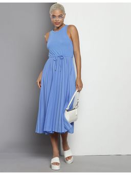 Tommy Hilfiger - Viscose Round Neck A - Line Midi Dress