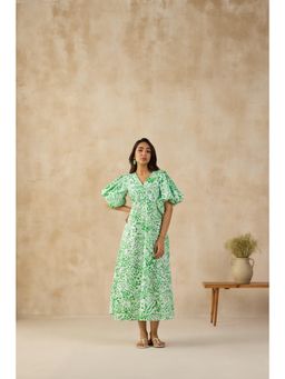 Sil-Sila - Masai Mara Midi Dress - Green