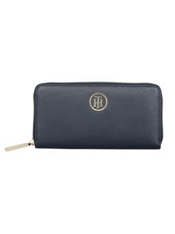 Tommy Hilfiger - Liana Womens Leather Zip Around Navy Blue Wallet (S)