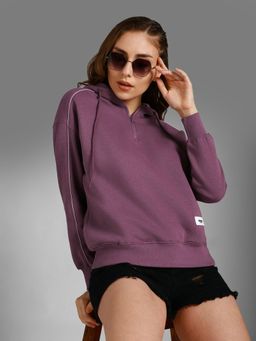 High Star - Hooded Long Sleeves Pullover Sweatshirt