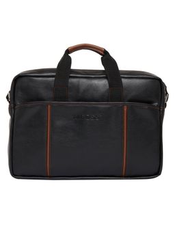 MBOSS - Faux Leather 15.6 Inch Laptop Messenger Bag