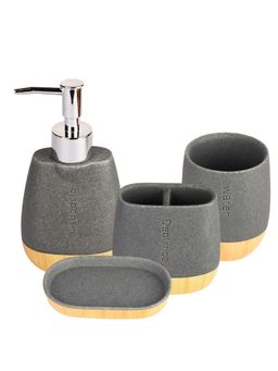 UMAI - Poly-Resin Soap Dispenser Set Grey