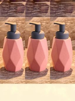 UMAI - Set Of 3 400ml Soap Dispenser Bottle Pink