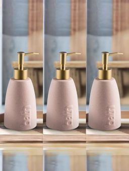 UMAI - Set Of 3 320ml Soap Dispenser Bottle Pink