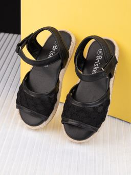 Briskers - Black Casual Sandals for Girls