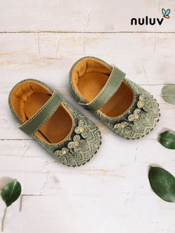 Nuluv - Girls Green Ballerinas