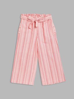 Elle Kids - Girls Red Striped Trouser