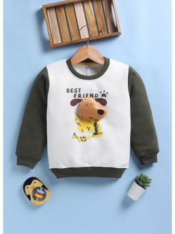 Toonyport - Boys Cotton Printed Sweatshirt - White