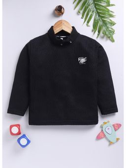 Toonyport - Boys Cotton Printed Sweatshirt - Black