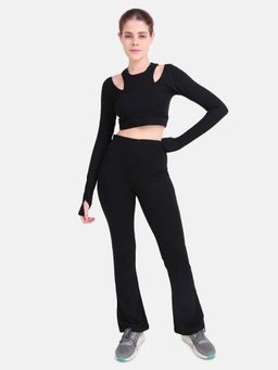Wear Jukebox - Power Move Cutout Top and Pant Women Black