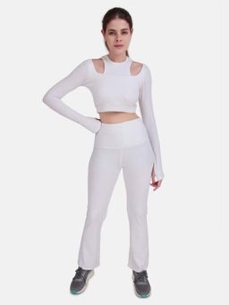 Wear Jukebox - Power Move Cutout Top and Pant Women White