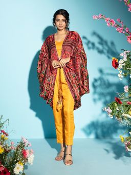 Gajra Gang - Neemrana Multicolor Printed Co-ord Set & Jacket GGSKD77 (Set of 3)