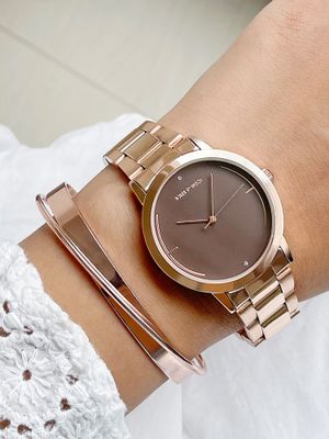 Buy Joker & Witch Merida Rose Gold Watch Bracelet Stack (L) Online