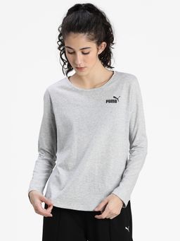 Puma - Ess Long Sleeve Women Gray T-shirt