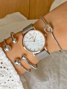 Joker and Witch - Joker & Witch Janessa Watch Bracelet Stack-JWBS760 (L)