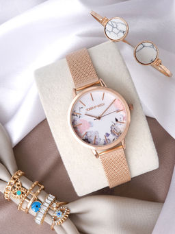 Joker and Witch - Joker & Witch Sosa Love Triangle Watch with Bracelet & Rings-JWLT831 (M)