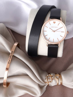 Joker and Witch - Joker & Witch Ilana Love Triangle Watch with Bracelet & Rings-JWLT838 (M)