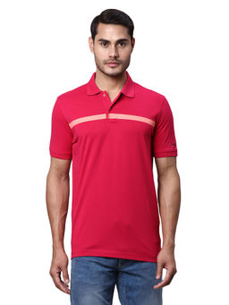 Park Avenue - Red Slim Fit Polo T-Shirt