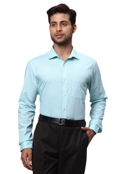 Park Avenue - Blue Slim Fit Checkered Shirt