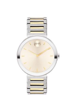 Movado - Women Bold Cream Round Dial Analog Watch - 3601091