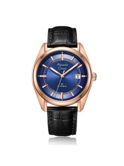 Alexandre Christie - Men Classic Steel Blue Round Dial Analog Watch - 8695MDLRGBU