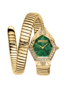 Just Cavalli - Women Ornato Snake Green Hexagonal Dial Analog Watch - JC1L303M0035