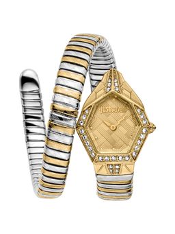 Just Cavalli - Women Ornato Snake Gold Hexagonal Dial Analog Watch - JC1L303M0055