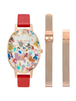 Olivia Burton - Women Pop Art Multi-Color Round Dial Analog Watch - OBGSET152