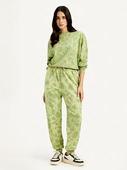 Levi's - Women Mid Rise Regular Fit Green Joggers