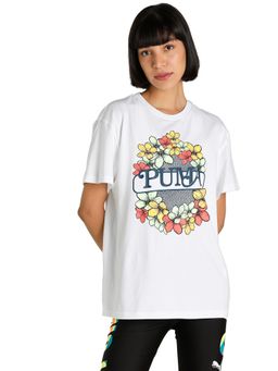 Puma - Mod Graphic 1 Women White T-shirt