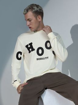 Hubberholme - Typography Printed Cotton Relaxed Fit T-shirt