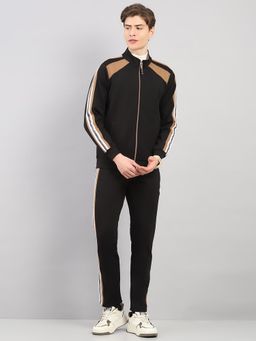 Rock.it - Men's Smart Fit High Neck Black Jacket and Trackpant