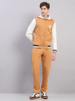 Monte Carlo - Men'S Regular Fit Mustard Full Sleeve Hoodie and Trackpant