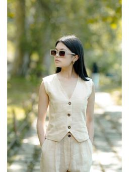 Five Thirty Somewhere - Beige Second Skin Top