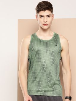 Alcis - Men Printed Dry Tech Slim Fit Tank