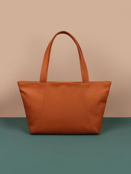 The House Of Ganges - June Vegan Leather Tote Bag Ginger Bread (M)