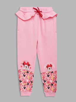 Blue Giraffe - Minnie Mouse Girls Pink Joggers