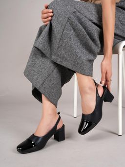 MOZAFIA - Women Mules Heels - Black